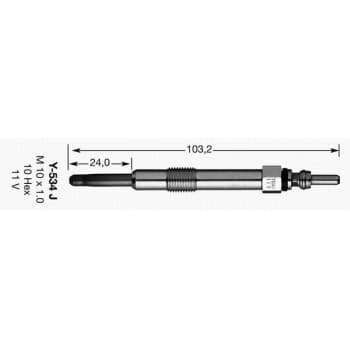 Glow Plug D-Power 36 3413 NGK