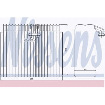 Evaporator, air conditioning