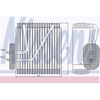 Evaporator, air conditioning