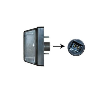 Number Plate Light 1650939 Van Wezel