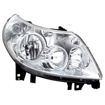 Headlight on the right including actuator 1651962 Van Wezel
