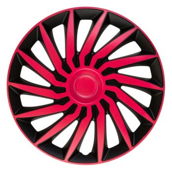 4-piece Hubcaps Kendo 13-inch black / pink