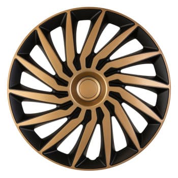 4-piece Hubcaps Kendo 16-inch black / gold