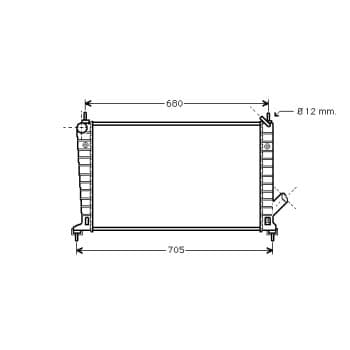 Radiator, engine cooling 47002035 International Radiators