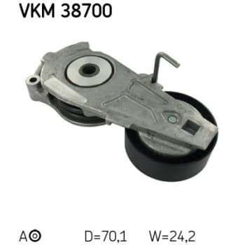 Tensioner Pulley, v-ribbed belt VKM 38700 SKF