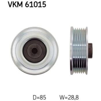 Deflection/Guide Pulley, v-ribbed belt VKM 61015 SKF