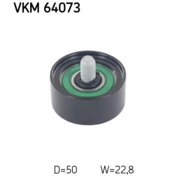 Deflection/Guide Pulley, v-ribbed belt VKM 64073 SKF