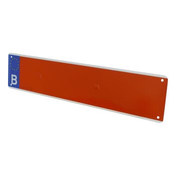 Number plate agriculture red