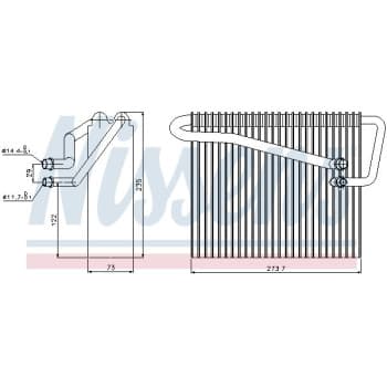 Evaporator, air conditioning