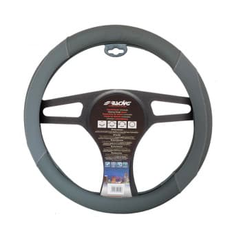Simoni Racing Steering Wheel Cover Shammy Gray Faux Leather