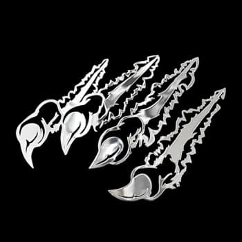 Nickel Sticker 'Claws' - 75x53mm