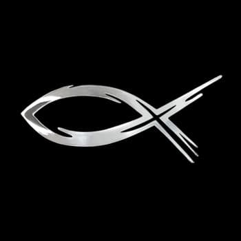 Nickel Sticker 'Fish' - 70x31mm