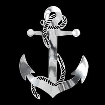 Nickel Sticker 'Anchor' - 55x71mm