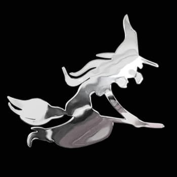 Nickel Sticker 'Witch' - 70x60mm