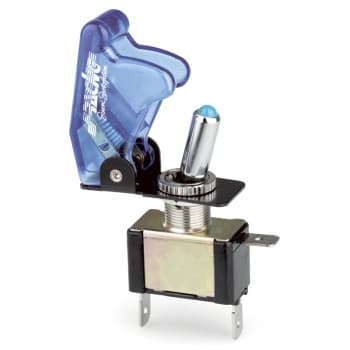 Simoni Racing Baby Go Switch - Blue Transparent + Blue LED - 12V / 20Amp
