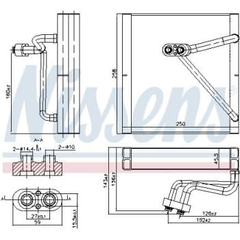 Evaporator, air conditioning