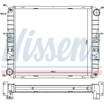 Radiator, engine cooling 606355 Nissens