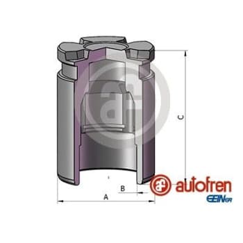 Piston, brake caliper