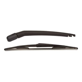 Wiper arm set, window cleaning