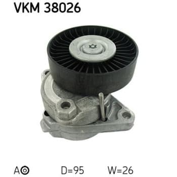 Tensioner Pulley, v-ribbed belt VKM 38026 SKF