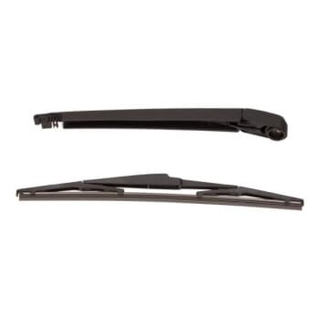 Wiper arm set, window cleaning