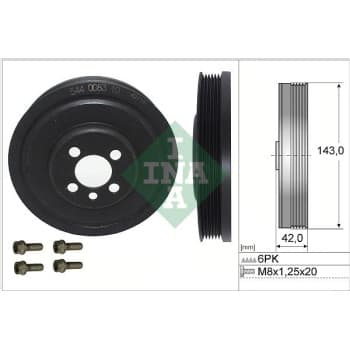 Belt Pulley Set, crankshaft