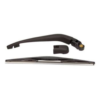 Wiper arm set, window cleaning