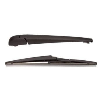 Wiper arm set, window cleaning