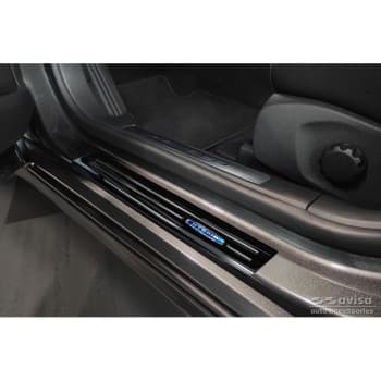 Black Stainless Steel Door Sill suitable for Ford Mondeo V Turnier 2014-2019 & Facelift 2019- 'Hybrid' - 4-d