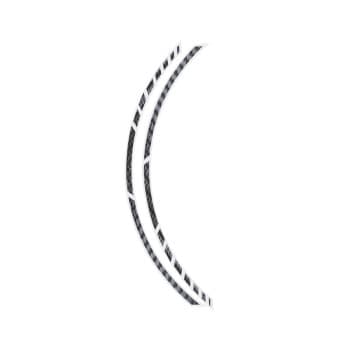 Foliatec PIN-Striping 'Racing' for rims Carbon-Structure - Width = 7mm: 14x 41cm