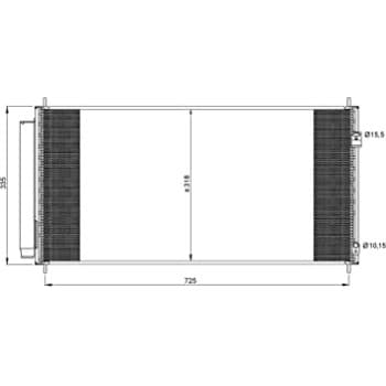 Condenser, air conditioning EASY FIT 35943 NRF