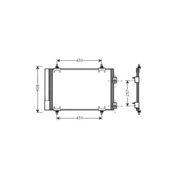 Condenser, air conditioning CNA5231D Ava Quality Cooling