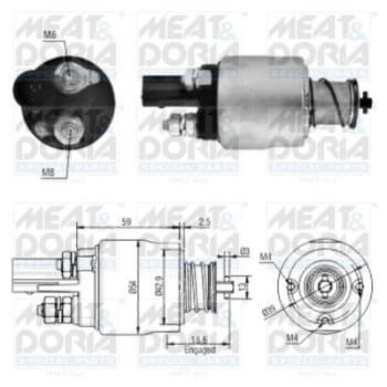 Contactor, starter motor