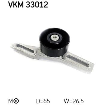 Tensioner Pulley, v-ribbed belt VKM 33012 SKF