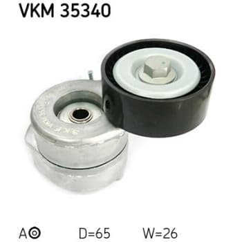Tensioner Pulley, v-ribbed belt VKM 35340 SKF