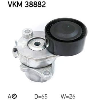 Tensioner Pulley, v-ribbed belt VKM 38882 SKF