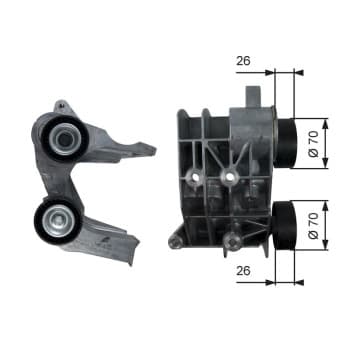 Tensioner Pulley, v-ribbed belt DriveAlign® T36107 Gates