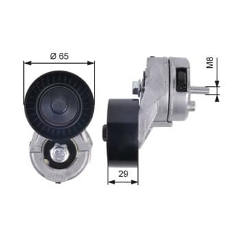 Tensioner Pulley, v-ribbed belt DriveAlign® T38356 Gates