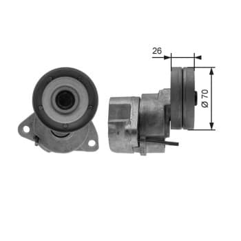 Tensioner Pulley, v-ribbed belt DriveAlign® T38154 Gates