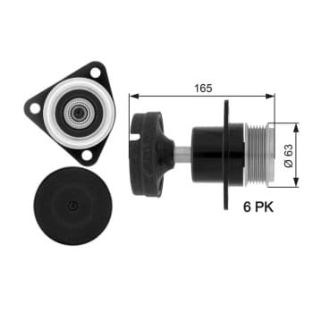 Alternator Freewheel Clutch DriveAlign® OAP7050 Gates