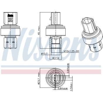 Pressure switch, air conditioning