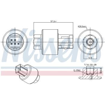 Pressure switch, air conditioning