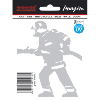 Car Tattoo Sticker Fireman - 9.5x11cm