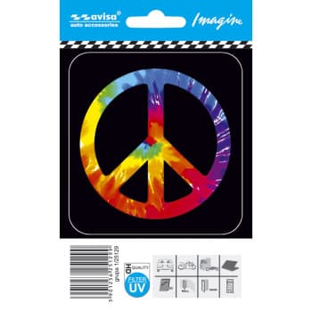Car Tattoo Sticker Peace symbol - 8.7x9.2cm