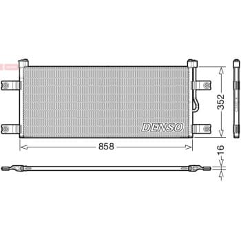 Condenser, air conditioner DCN99069 Denso