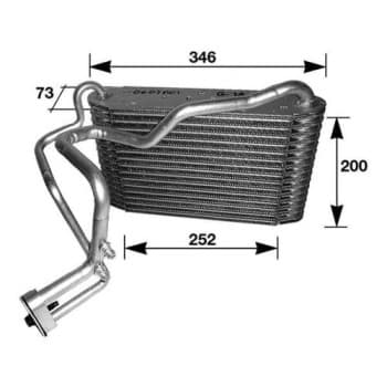 Evaporator, air conditioning