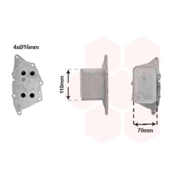 Oil cooler, engine oil 06013702 International Radiators