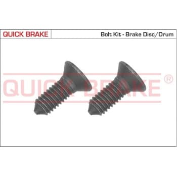 Screw set, brake disc