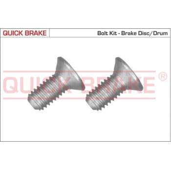 Screw set, brake disc