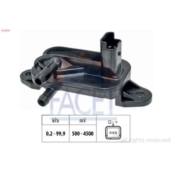 Sensor, exhaust gas pressure